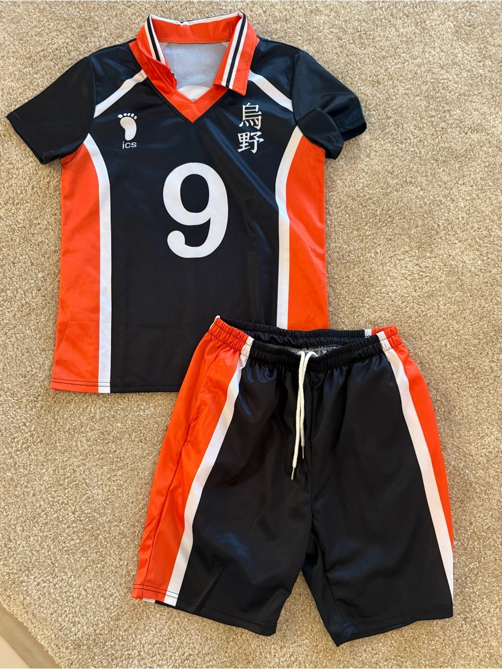 Anime cosplay haikyuu haikyu karasuno uniform kageyama